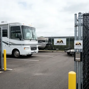 Secure RV and boat storage lot