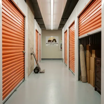 Indoor storage units at Bear Cave Storage in Stewartville