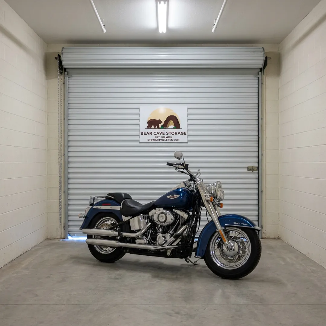 Winter Motorcycle Storage Near Stewartville, MN