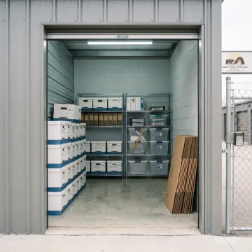 Secure business record storage units