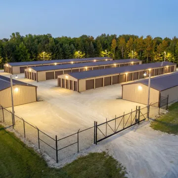 Secure commercial storage facility with modern units in Byron area