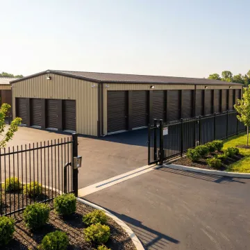 Secure commercial storage facility with gated access in Racine area