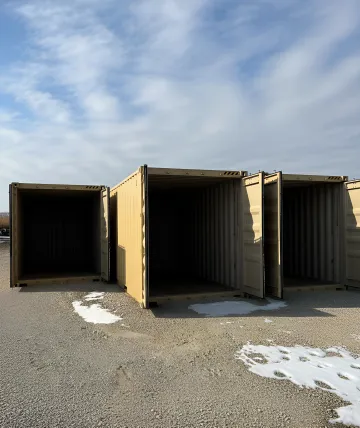 Secure commercial storage facility with large drive-up units