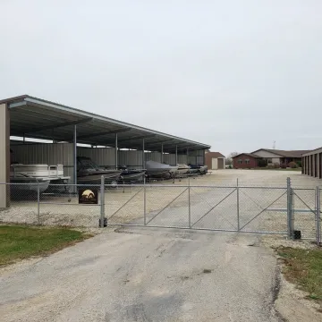Covered boat storage facility near Stewartville, MN