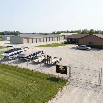 Secure indoor and outdoor car and boat storage facility