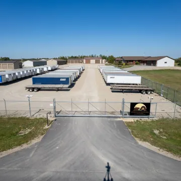 Secure semi trailer storage lot near Stewartville