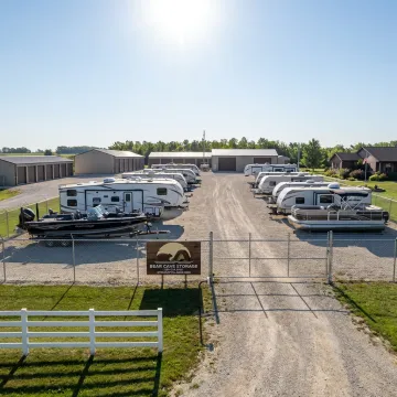Secure boat storage facility near Stewartville