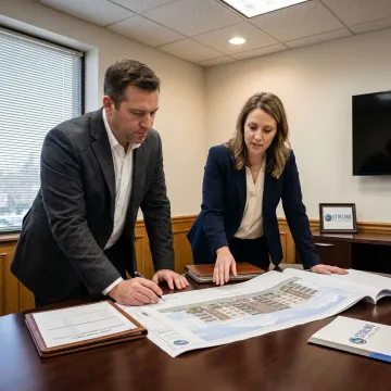 Houston real estate investor reviewing hard money financing
