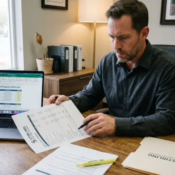 Consultant reviewing rental income for DSCR loan approval