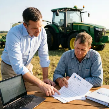 Farm equipment financing for agricultural machinery