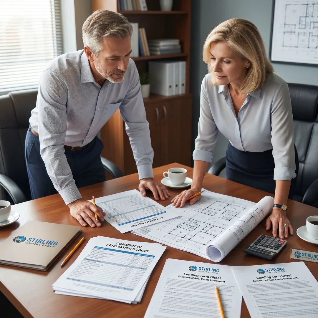 Advisor reviewing renovation loan plan
