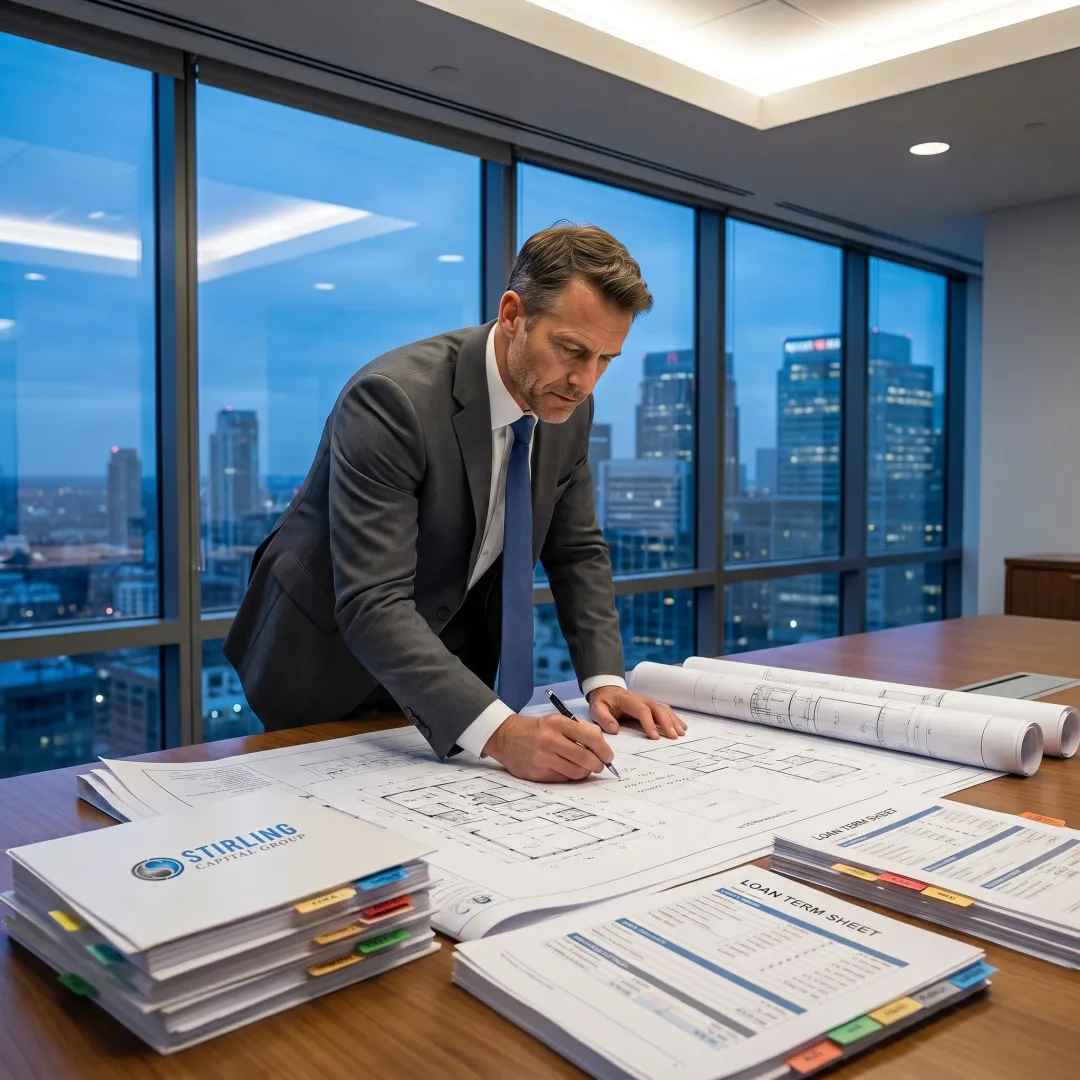 Construction financing review with project plans