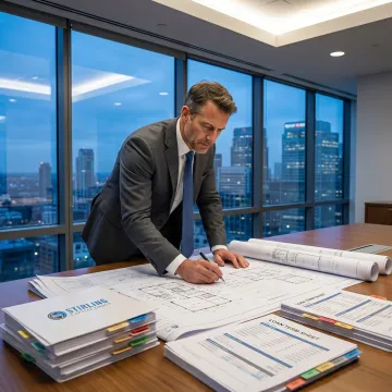 Construction financing review with project plans