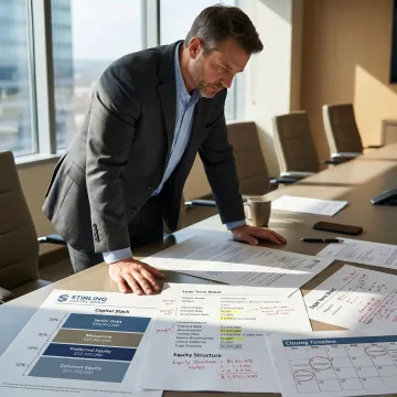 Advisor mapping a commercial real estate capital stack