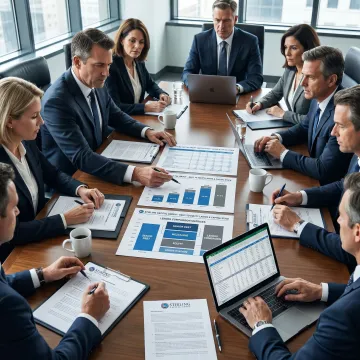 Specialty finance M&A advisory meeting