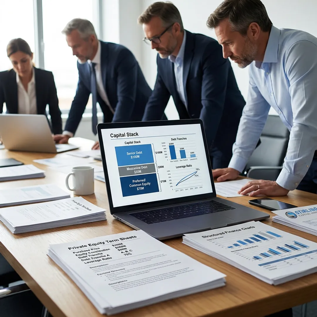 Fund managers reviewing capital strategy