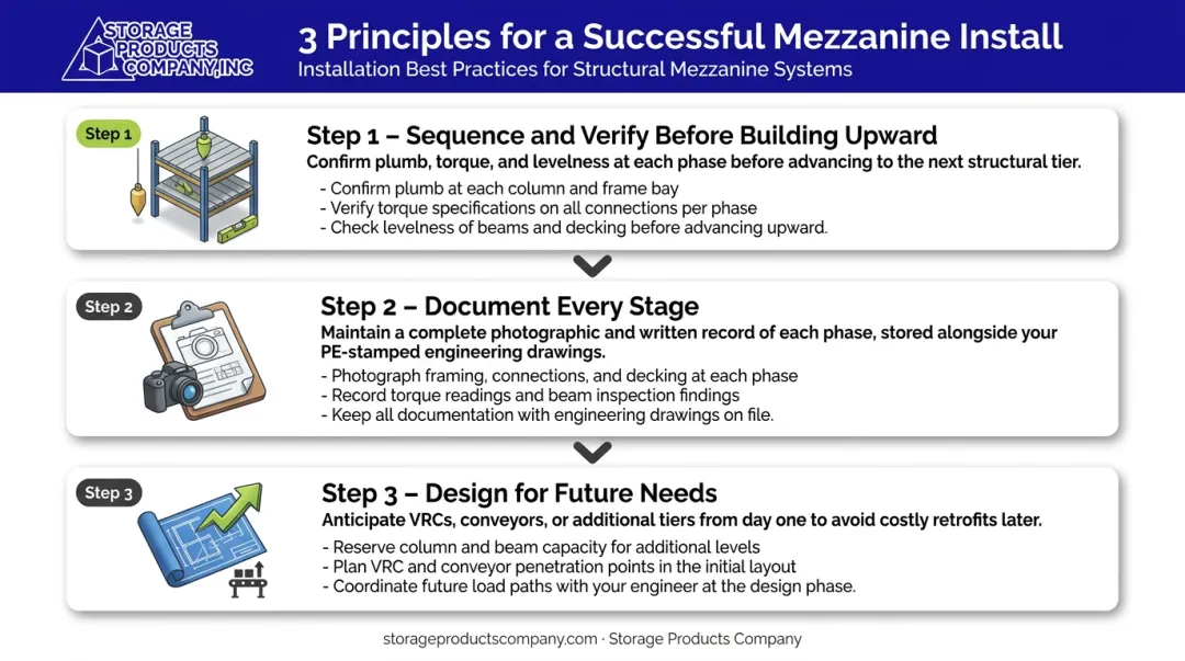 Three pro tips for mezzanine floor installation success from sequence to future planning