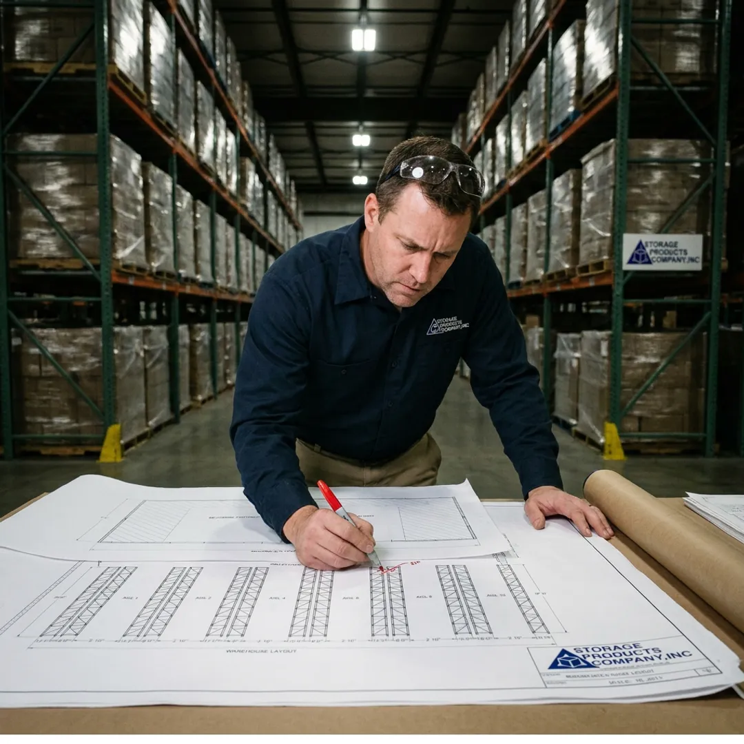 Warehouse layout planning with AutoCAD drawings
