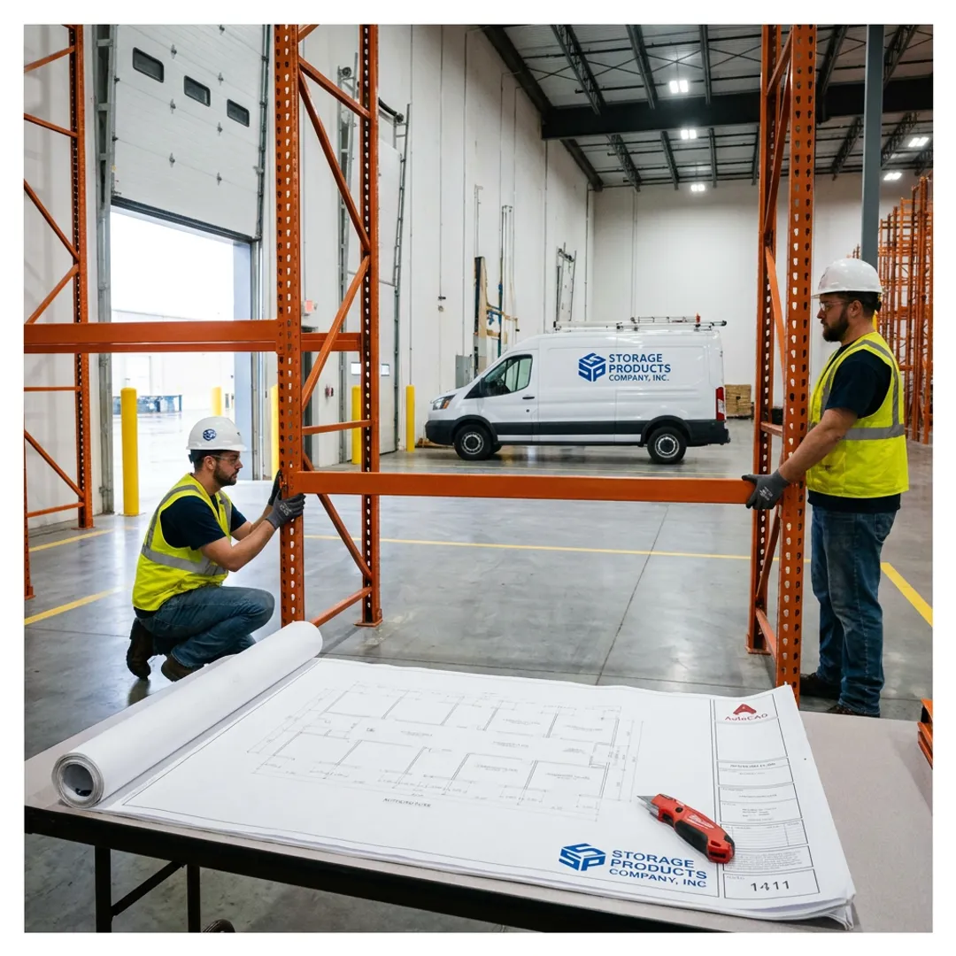 Warehouse rack installation and layout planning
