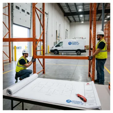 Warehouse rack installation and layout planning