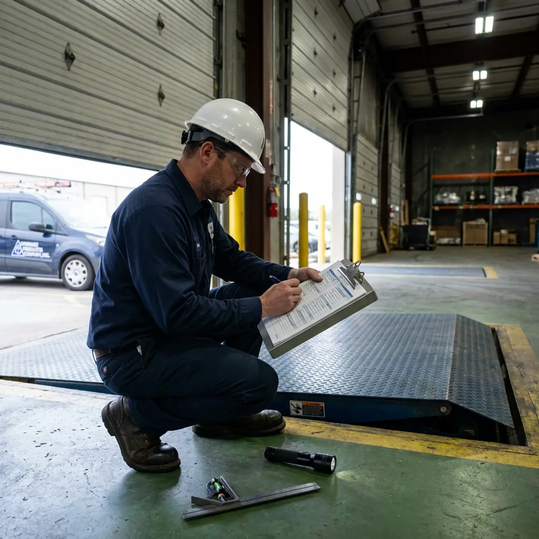 Dock leveler inspection process