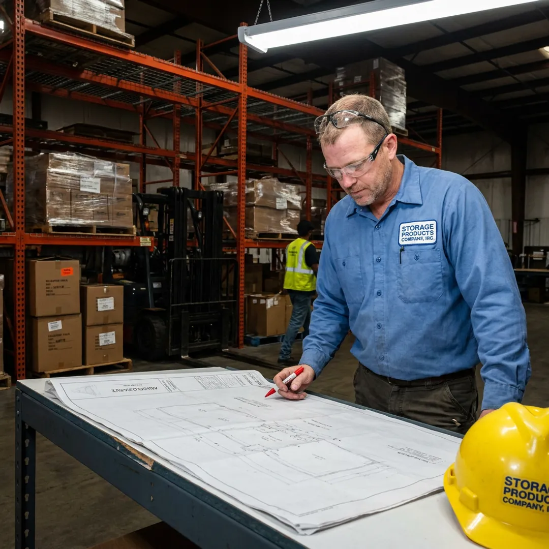 Warehouse relocation planning with rack layout drawings