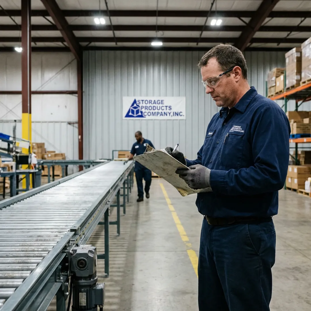 Conveyor maintenance checklist review