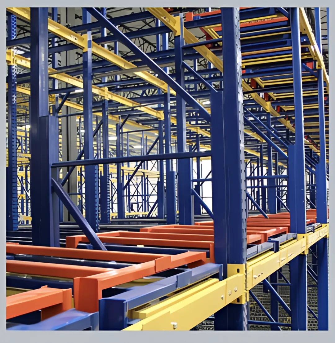 Used Pushback Racking — LIFO Storage Systems