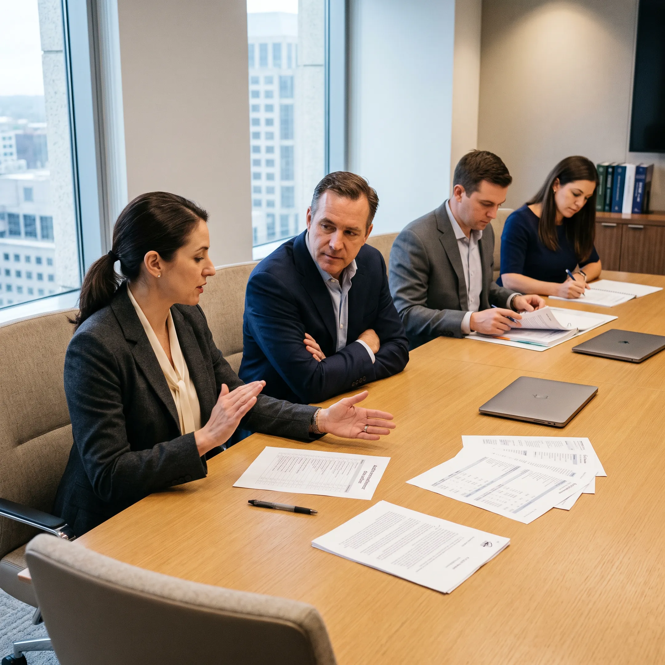 Advisors discussing public company reporting and internal control readiness