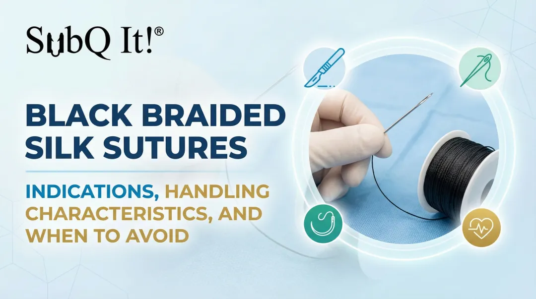 Cover image for Black Braided Silk Sutures: Indications, Handling Characteristics, and When to Avoid