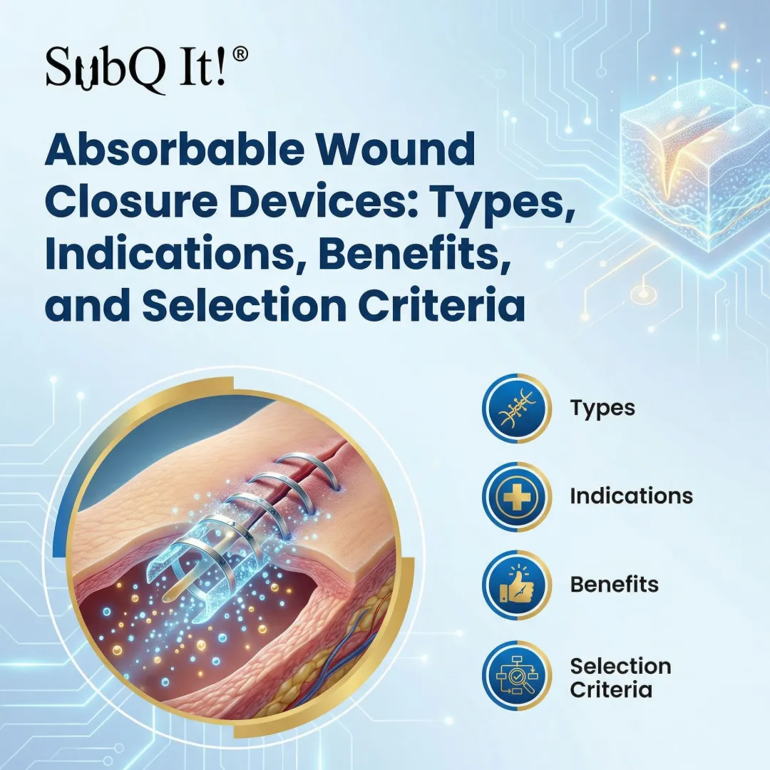 Absorbable Wound Closure Devices: Types, Indications, Benefits, and Selection Criteria