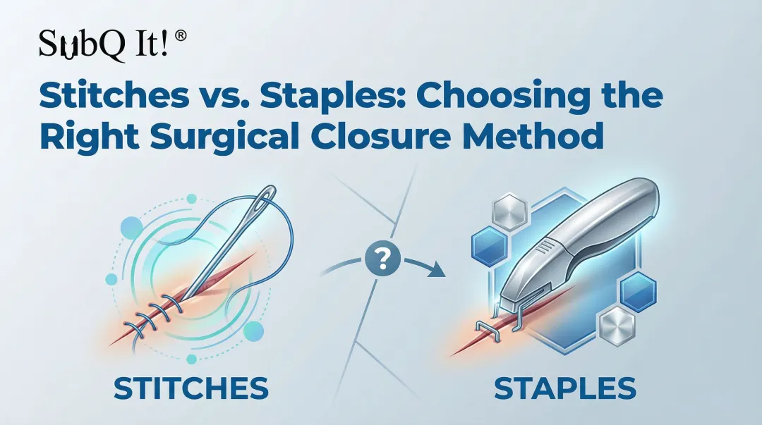 Cover image for Stitches vs. Staples: Choosing the Right Surgical Closure Method