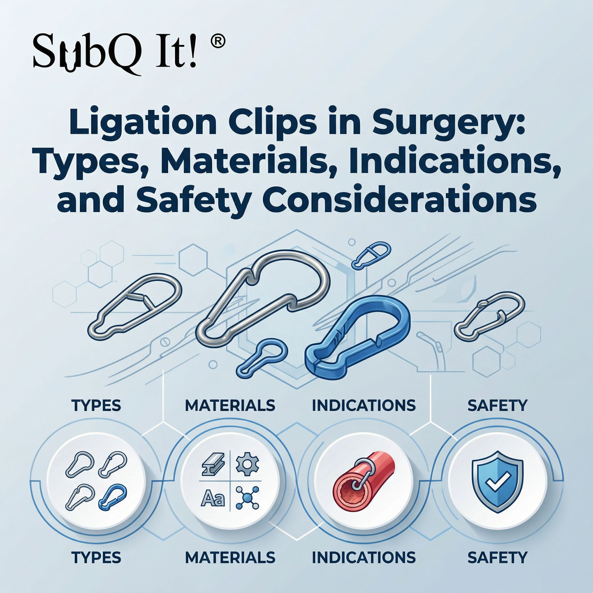 Ligation Clips in Surgery: Types, Materials, Indications, and Safety Considerations