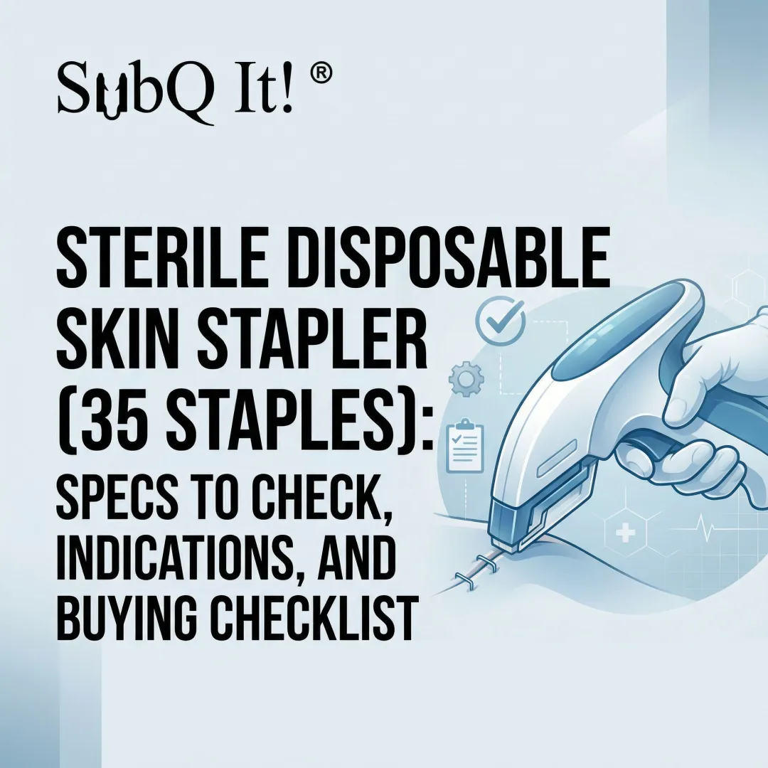 Sterile Disposable Skin Stapler (35 Staples): Specs to Check, Indications, and Buying Checklist