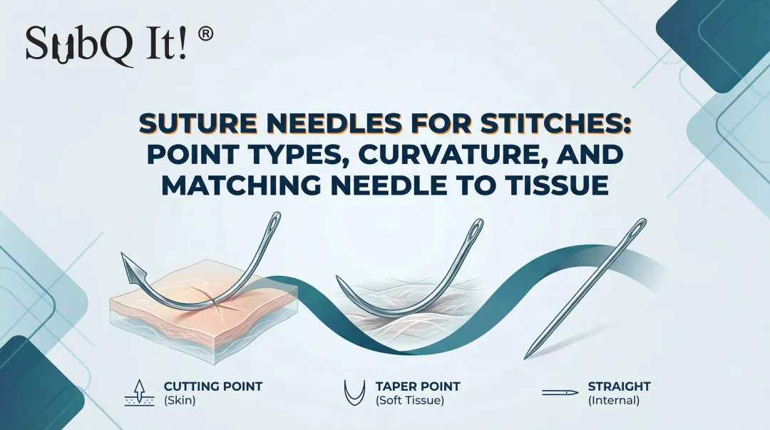 Cover image for Suture Needles for Stitches: Point Types, Curvature, and Matching Needle to Tissue