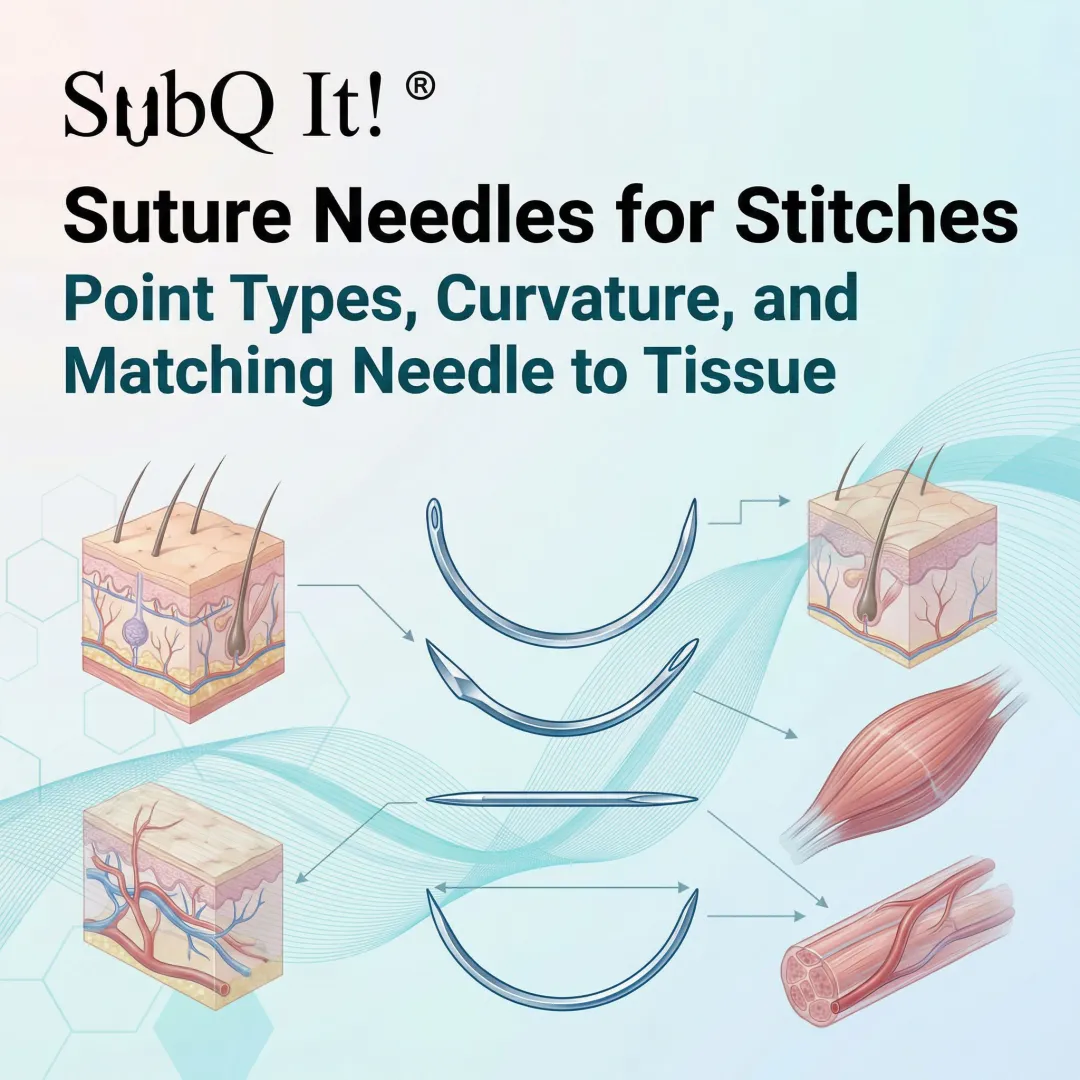 Suture Needles for Stitches: Point Types, Curvature, and Matching Needle to Tissue