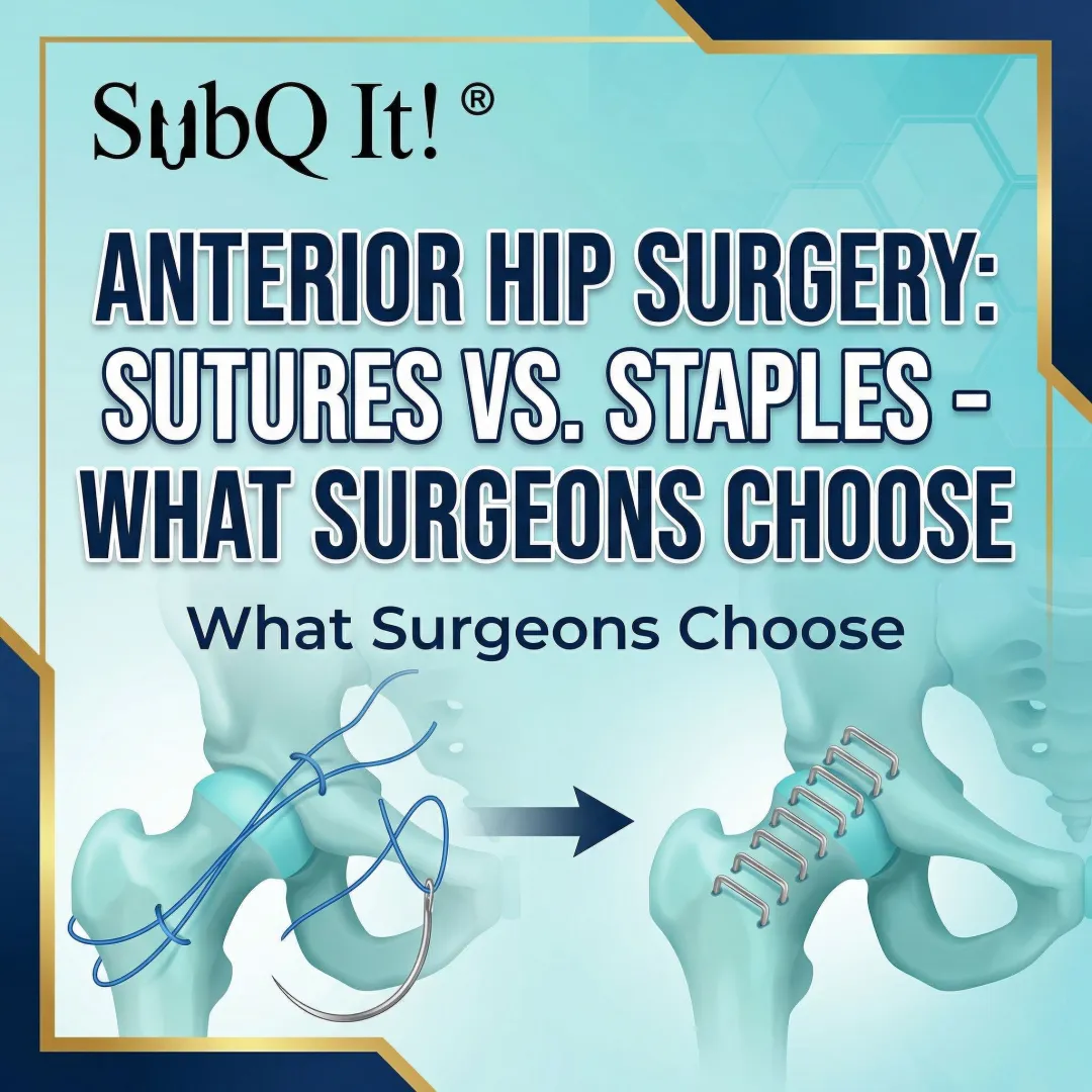 Anterior Hip Surgery: Sutures vs. Staples - What Surgeons Choose