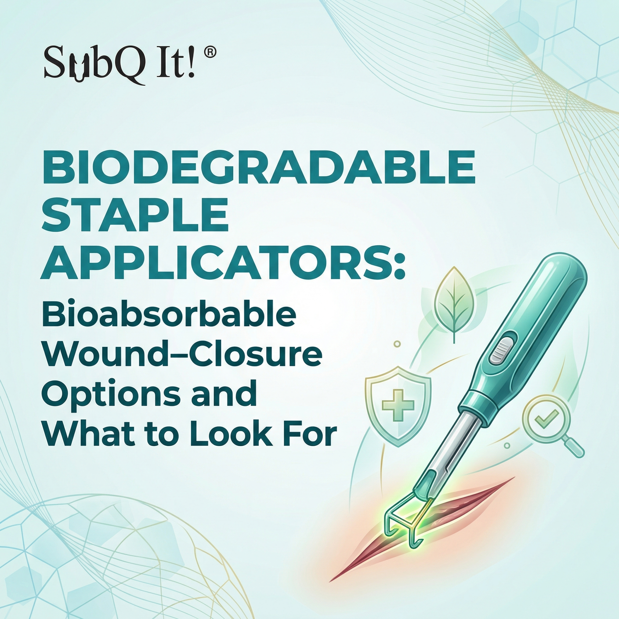 Biodegradable Staple Applicators: Bioabsorbable Wound‑Closure Options and What to Look For