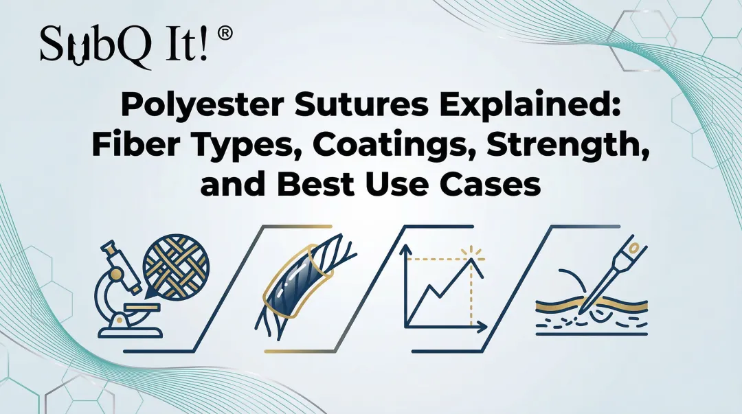 Cover image for Polyester Sutures Explained: Fiber Types, Coatings, Strength, and Best Use Cases