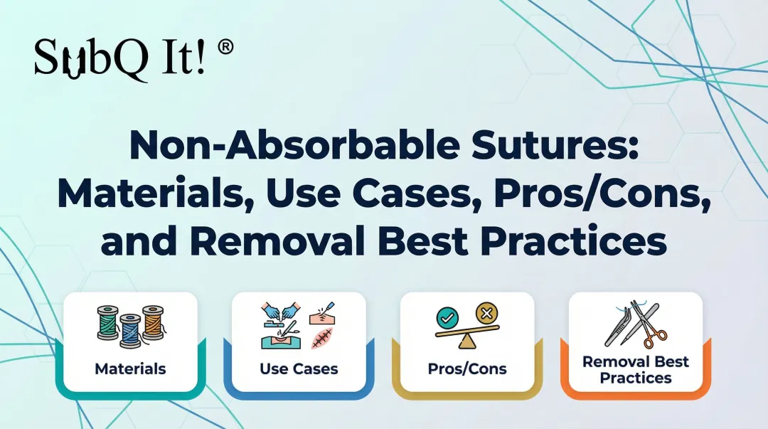 Cover image for Non‑Absorbable Sutures: Materials, Use Cases, Pros/Cons, and Removal Best Practices