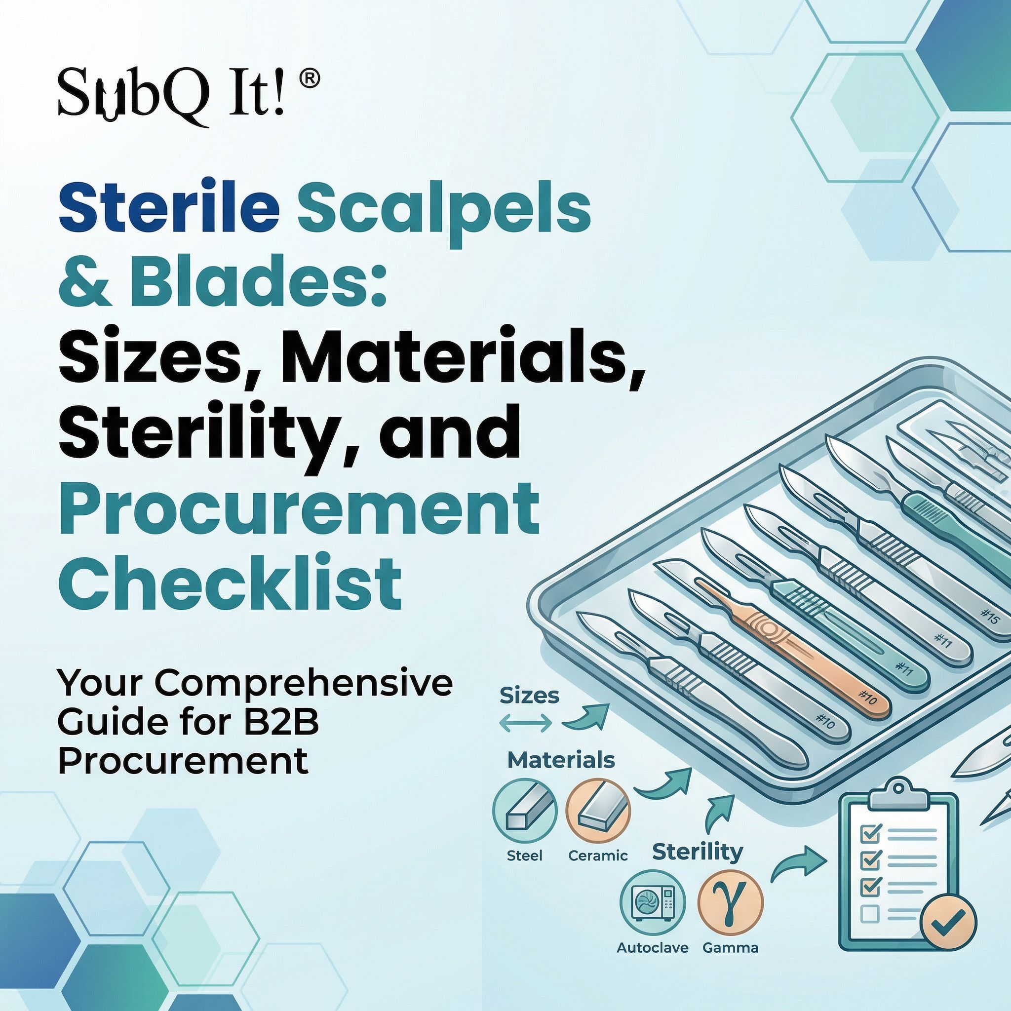 Sterile Scalpels & Blades: Sizes, Materials, Sterility, and Procurement Checklist
