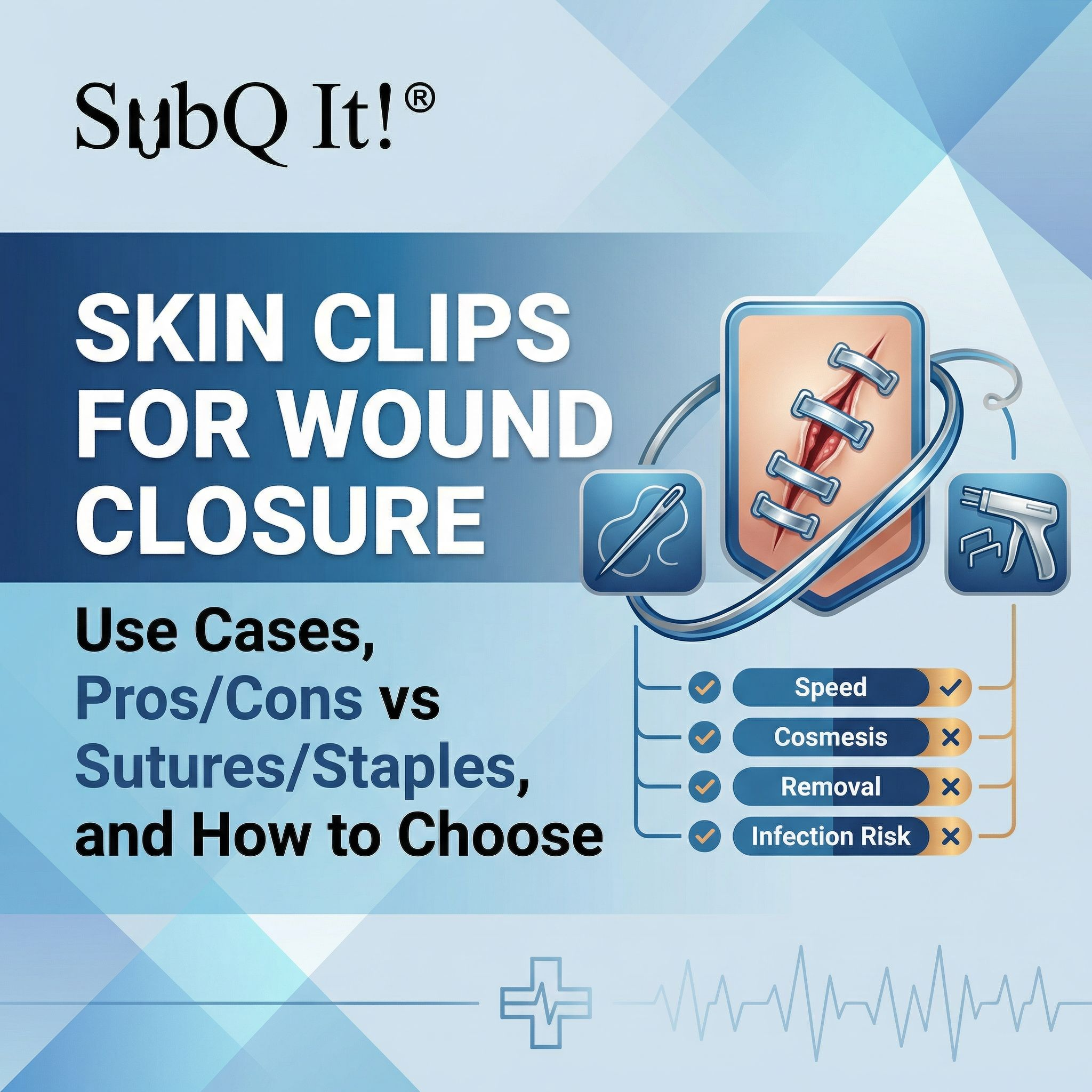 Skin Clips for Wound Closure: Use Cases, Pros/Cons vs Sutures/Staples, and How to Choose