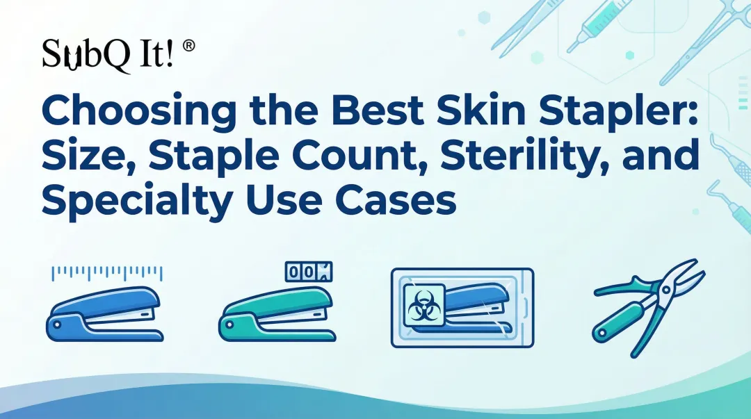 Cover image for Choosing the Best Skin Stapler: Size, Staple Count, Sterility, and Specialty Use Cases