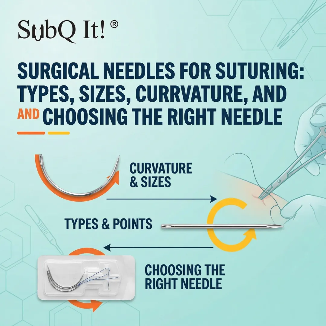 Surgical Needles for Suturing: Types, Sizes, Curvature, and Choosing the Right Needle