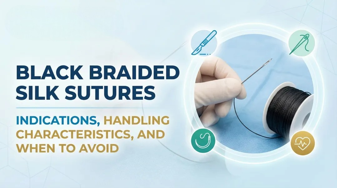 Cover image for Black Braided Silk Sutures: Indications, Handling Characteristics, and When to Avoid