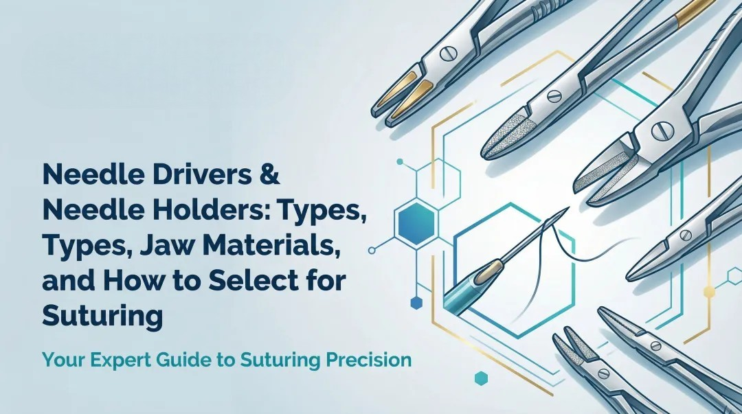 Cover image for Needle Drivers & Needle Holders: Types, Jaw Materials, and How to Select for Suturing