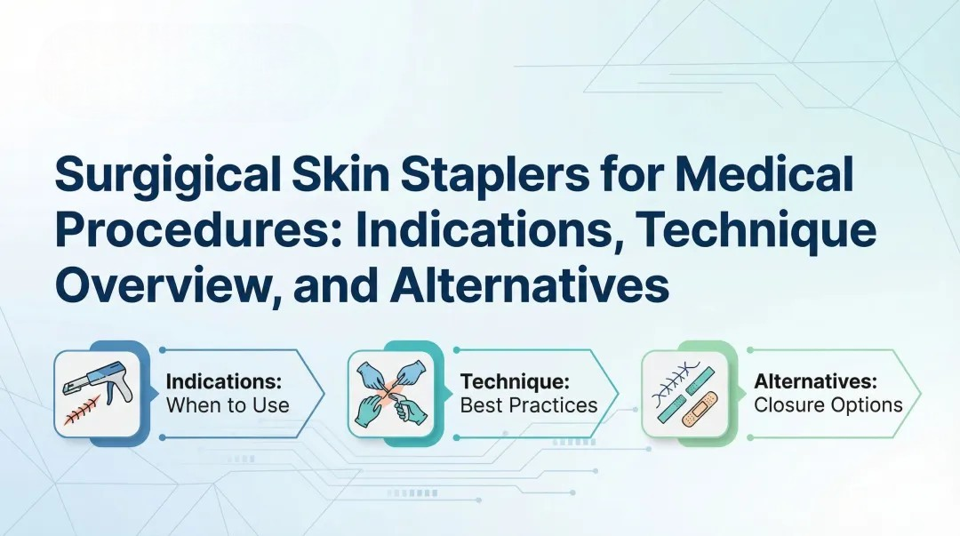 Cover image for Surgical Skin Staplers for Medical Procedures: Indications, Technique Overview, and Alternatives
