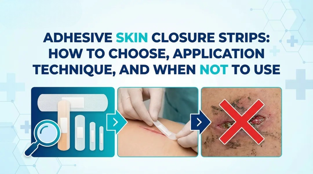 Cover image for Adhesive Skin Closure Strips: How to Choose, Application Technique, and When Not to Use