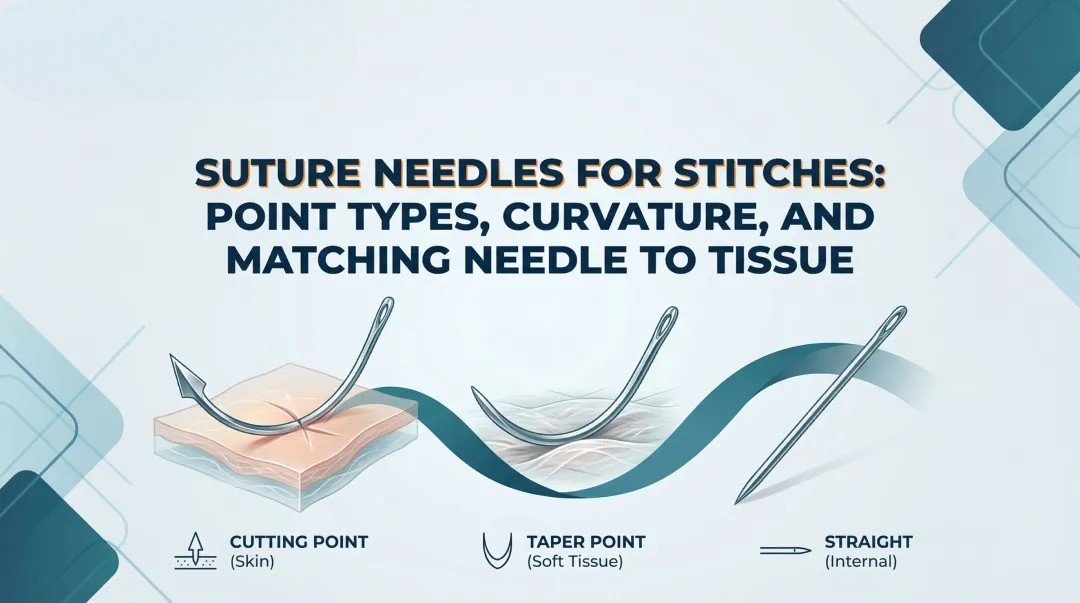 Cover image for Suture Needles for Stitches: Point Types, Curvature, and Matching Needle to Tissue