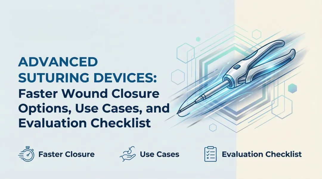 Cover image for Advanced Suturing Devices: Faster Wound Closure Options, Use Cases, and Evaluation Checklist